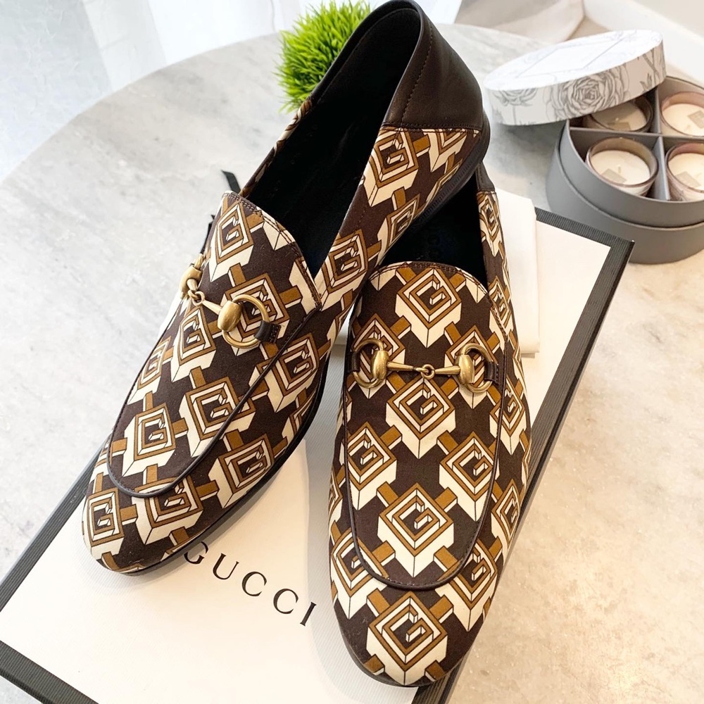 ❌SOLD❌Gucci Men’s Geometric G Print Loafers US9